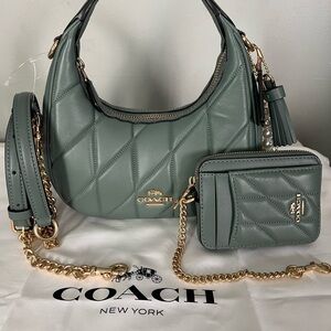 Coach Carmen Mini Crossbody Bag With Quilting and Matching Wallet